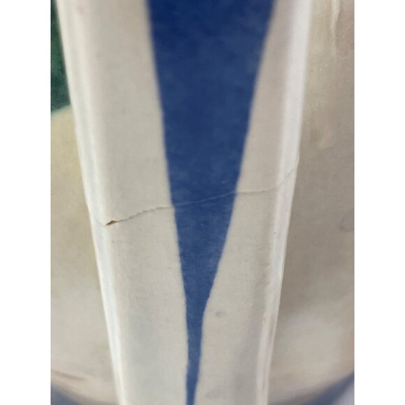 Vintage Handpainted Floral Ceramic Pitcher With Handle *DAMAGED*READ* - Picture 4 of 9